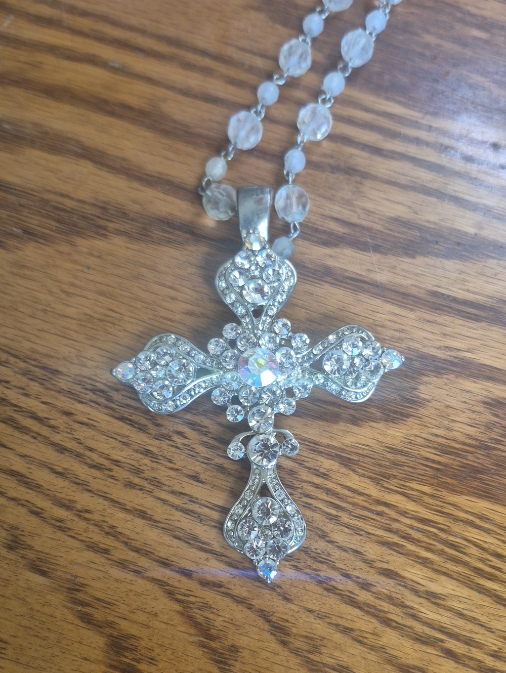 Western Cross Bling Necklace